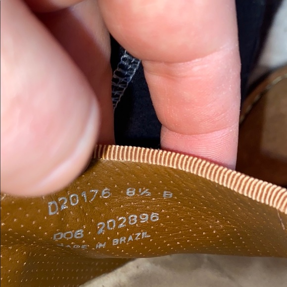 Cole Haan camel colored suede clog wedge heels - Picture 8 of 8